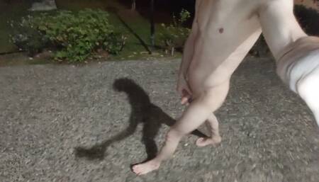 Naked Piss Shower at Outdoors