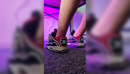 Playing with Sneakers Osiris and Cum Inside
