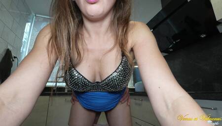 My Husband's Friend Creampied Me in the Kitchen
