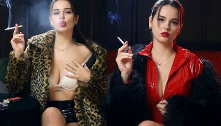 Noemi cute heavy smoker