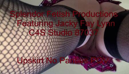 Jacky Fay Lynn No Panties Upskirt 4K