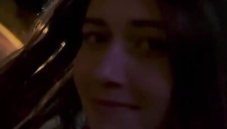 Naughty blowjob in the bus station