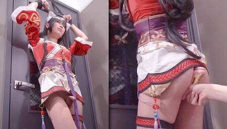League of Legend Ahri cosplayer Tied up, hentai japanese shemale cosplay 12