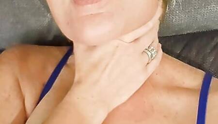 A Plug in the Ass I Dildo My Pussy in Sexy Lingerie a Good Mature MILF