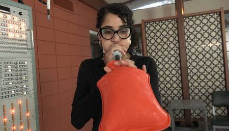 Ginger Blows Up Another Chinese Hot Water Bottle (MP4 - 1080p)