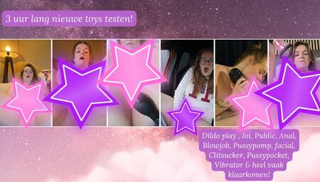 3 uur lang nieuwe toys uitproberen!