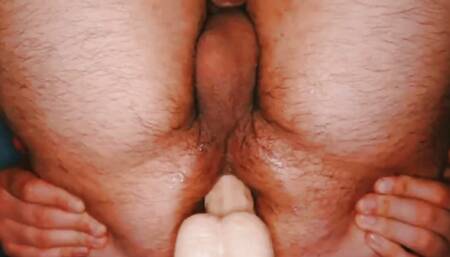 Chubby gay amateur anal dildo riding asmr  dildo ass chubby close up toys hairy solo gay gayanal