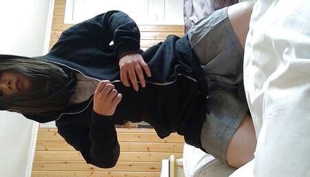 Cross-dressing boys masturbate in uniform