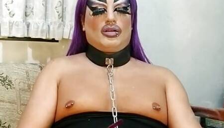 smoking and stroking with long nail