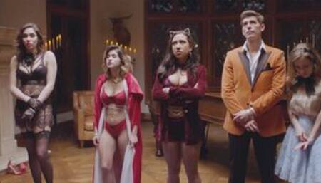 Sexy big tits MILFs tried to solve case