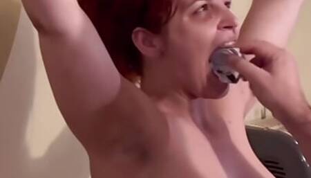 Paper and Tape Gag, Bondage, Electric Play Blindfolded, Slapping