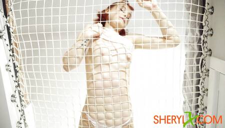 Humping My Clit with Fishnet Ropes