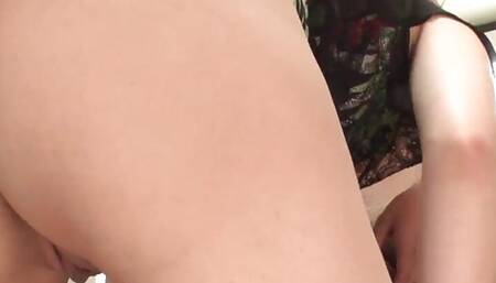 Airi Miyazaki offers bj in the kitchen and relishes every drop - a scorchingly warm Japanese AV scene!