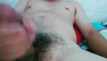 The little cock boy masturbates watery. Do you have any friends who want to call together..?