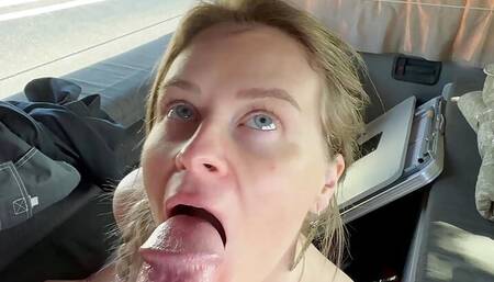 Beautiful Girlfriend Fucked In Roadside Camp Van