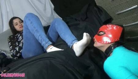 Dirty Shoes and Sock Smelling (Lezdom) by Sabrynna # SD MOBILE - Girls Fetish Br -