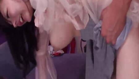 Semen-Injecting Black-Haired Beauty Roasts Hardcore - JAV!