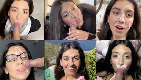 Facial Compilation Cum on Face Cumshot in Mouth Swallow Huge Cum