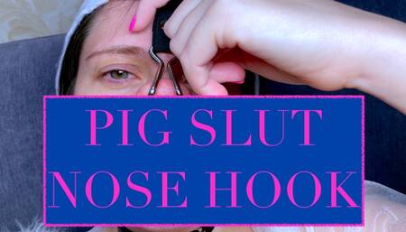 Pig Nose Slut Hook: First Try-On N Close Up Fetish Footage