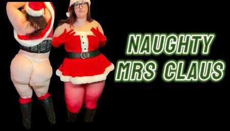 Naughty BBW Mrs Claus Strip Tease - Bella Blast