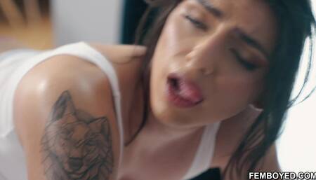 Femboy went from a bike ride to a dick ride!