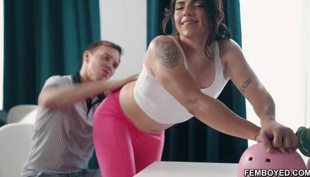 Cute Cyclist Femboys Post Bikeride Dick Ride