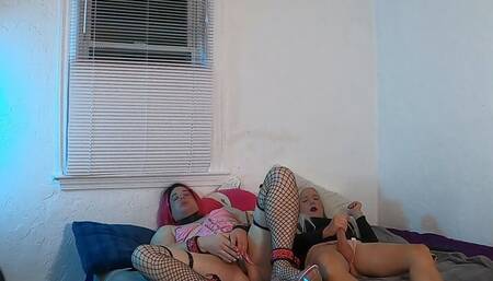 Trans Women Masturbate Together