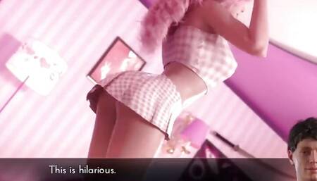 Pink Girl Send Me a Dancing Video