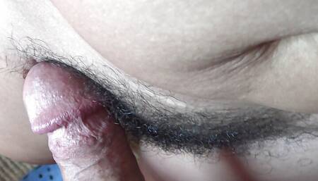 my british stepson begged me to show him my hairy arabic pussy