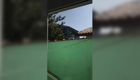 Masturbating in the sun