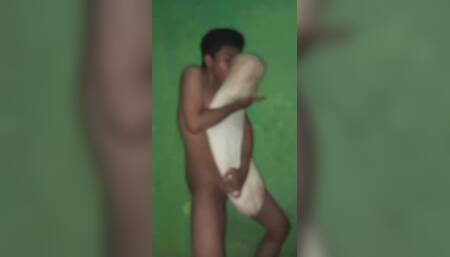 Rubbing dirty pillows