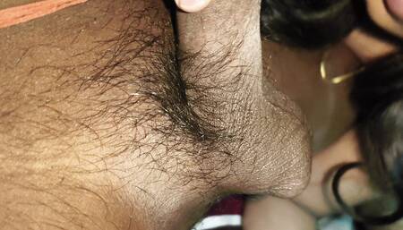 Desi indian hot sexy couple enjoying blowjob