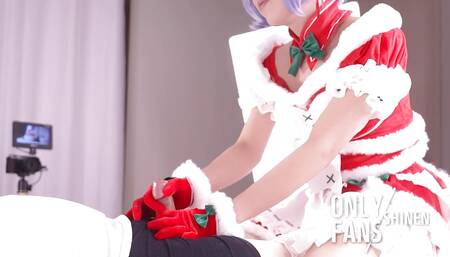 My sex friend cosplayer get Fucked, Christmas Re:Zero Rem hentai japanese shemale cosplay 6