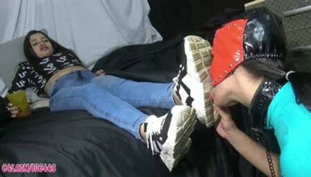 Dirty Shoes and Sock Smelling (Lezdom) by Sabrynna # HD WMV - Girls Fetish Br -