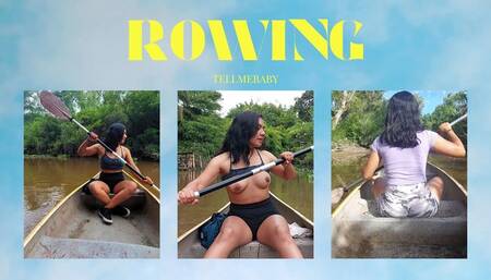 Rowing with your tits out in the air