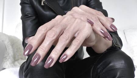 Lady Victoria Valente - Beautiful Hands, Cocoa Fingernails, JOI with Nipple Treatment and Alternating Testicle Stretching