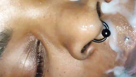 Before Dawn She Wants to Suck Her Stepson's Bottle