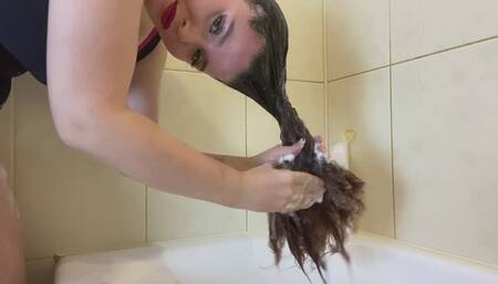 hair washing shortly