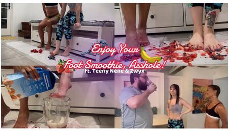 Enjoy Your Foot Smoothie, Asshole! ft Teeny Nene & Zwyx | Ditria Rose's friend Nene convinces her to stand up for herself and they play a prank on her boyfriend, using their feet to make his smoothie!