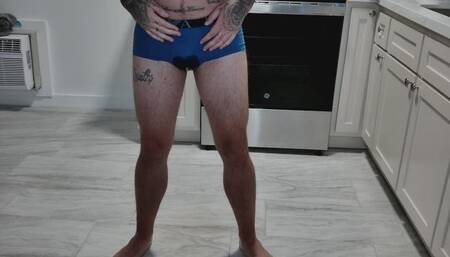 Tattoo Boy Wetting his big boy underwear