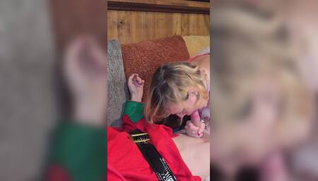 The Prankster Elf Fucks Stepmother Claus's Pussy