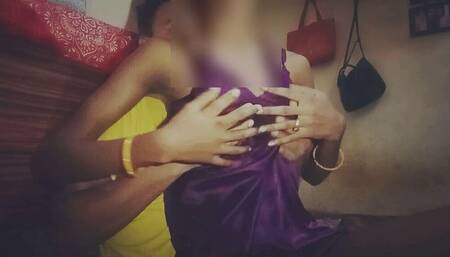 Desi Bhabhi Kissed Her Babu and Sucked His Dick
