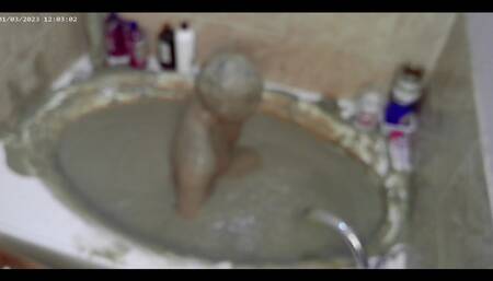 Spent a Fortune on Making This Messy Stuff. so Here It Is, My Personal Homemade Mud Bath in the Comfort and Privacy of My Own Ho
