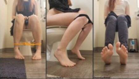 Bare Feet and Peeing Compilation
