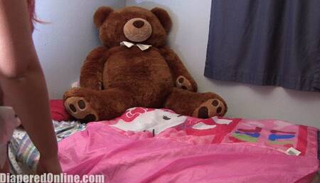 Red: Soaks Diaper, Masturbates with Hitachi