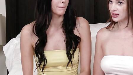 BBC Surprise - Big Black Cock Unloads In Two Pink Pussies