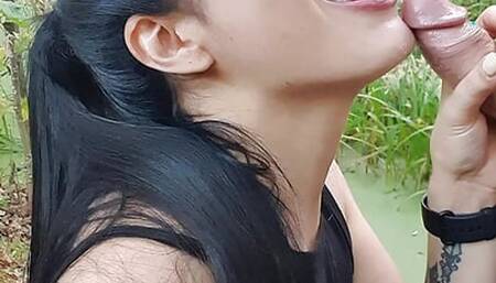 Teen Vlogger Films Her Blowjob Skills