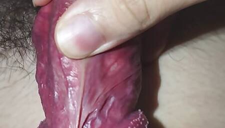 Thumb teasing cock frenulum squirt straight w