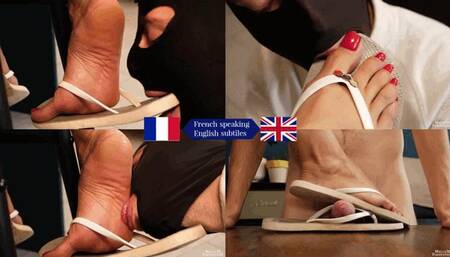 Feet and flip-flops domination - licking, sucking, enjoying and swallowing 720p - FOOT WORSHIP - BDSM - FEMDOM - HUMILIATION - FOOTJOBS - DOMINATION