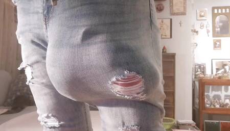 Jeans Stretching Pants Was Present From Admirer